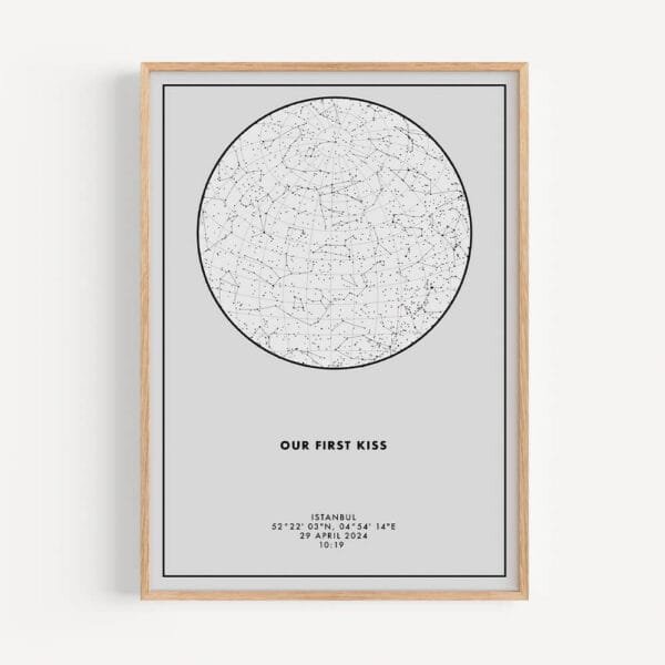 Starmap poster grey